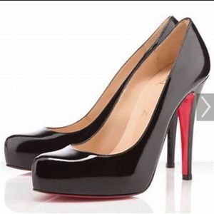Christian Louboutin 120mm Rolando Black Patent Pumps